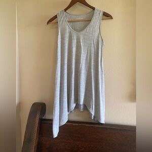 Eileen Fisher Sleeveless Gray Tank Tunic Silk & Cotton XS.